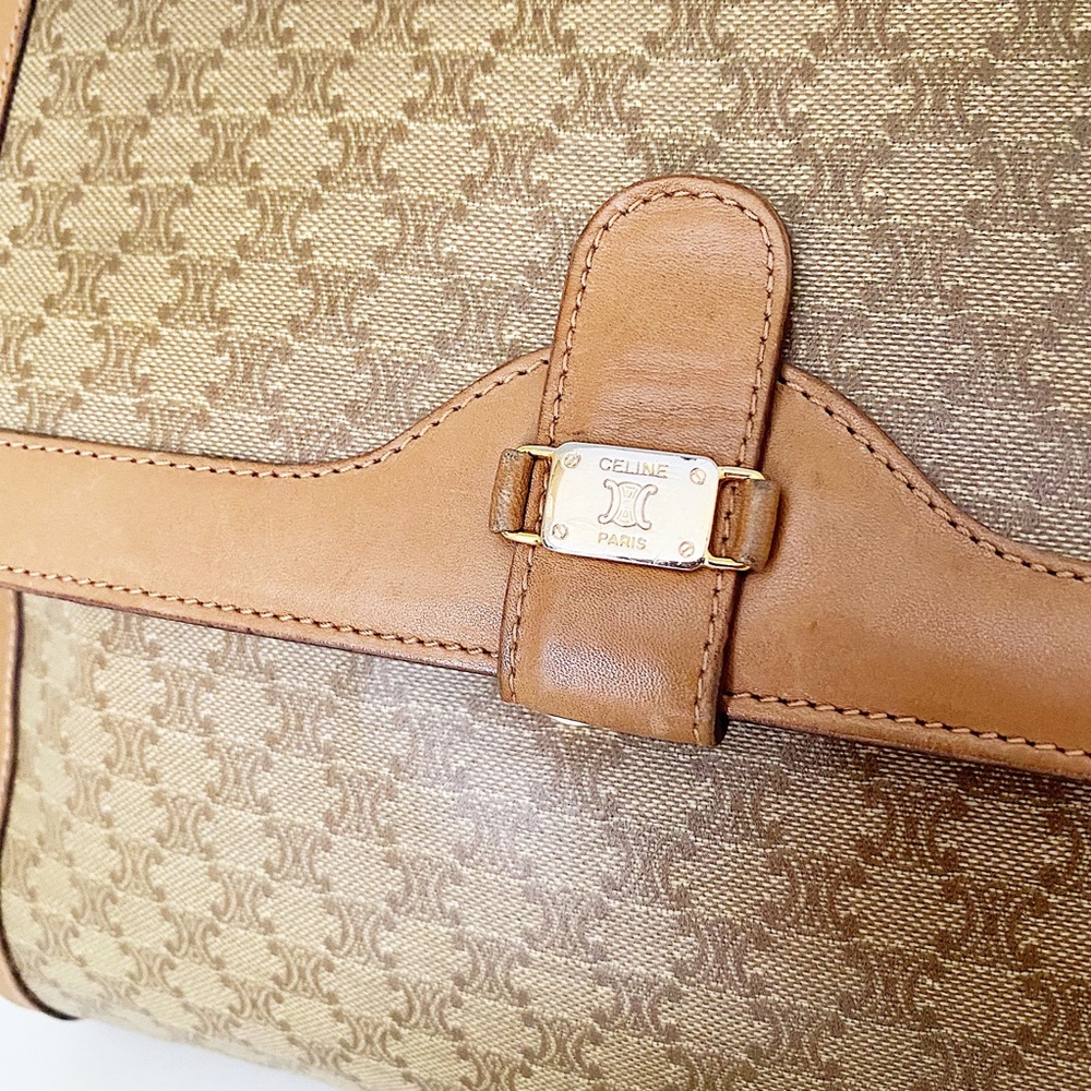 Céline Macadam Leather and Canvas Crossbody Bag - Picture 5 of 16